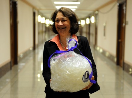 NOW delivers baby bottle nipples to Sen. Simpson in Washington, District of Columbia, United States - 29 Sep 2010
