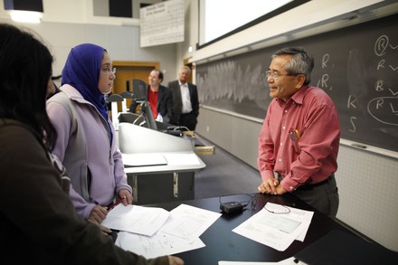 2010 Nobel winner Negishi talks to students in West Lafayette, Indiana, United States - 06 Oct 2010