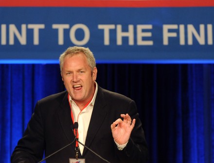 Andrew Breitbart speaks at get-out-the-vote rally in Anaheim, California, United States - 17 Oct 2010