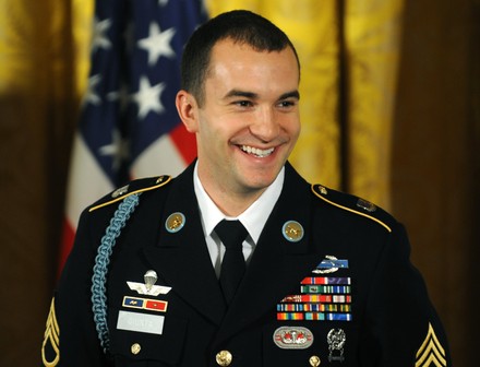 Army Staff Sergeant Receives Medal of Honor, Washington, District of Columbia, United States - 16 Nov 2010