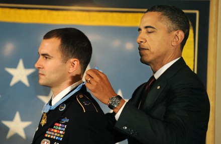 Army Staff Sergeant Receives Medal of Honor, Washington, District of Columbia, United States - 16 Nov 2010