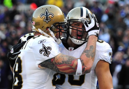 Jeremy Shockey sculpture for the New Orleans Saints