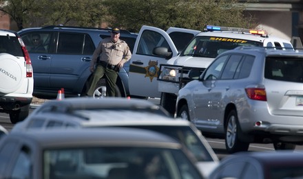 Pima County Sheriff Deputy Surrounded By Editorial Stock Photo - Stock ...