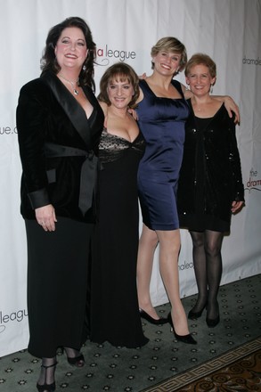 Ann Hampton Calloway, Patti LuPone, Cady Huffman and Liz Calloway arrive for the Drama league's 27th Annual All-Star Benefit Gala "A Musical Celebration of Broadway" honoring Patti LuPone at the Pierre Hotel in New York on February 7, 2011.
