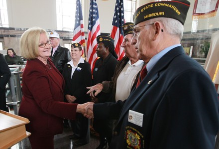 Sen. McCaskill unveils program to help improve Veterans healthcare, St. Louis, Missouri, United States - 22 Feb 2011