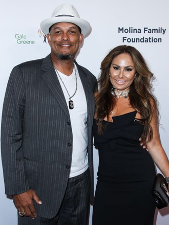 American Baseball Athlete David Justice Wife Editorial Stock Photo