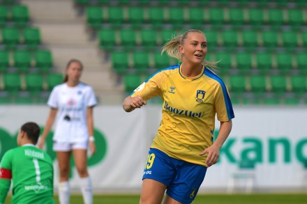 Beatrice Persson 19 Brondby Celebrates Goal Foto de stock de