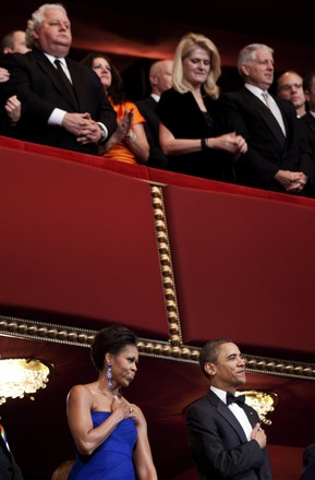 President and first lady Obama attend 2011 Kennedy Center Honors, Washington, District of Columbia, United States - 04 Dec 2011
