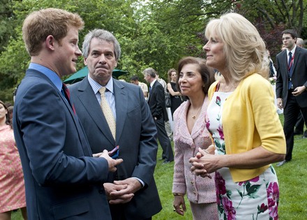 Prince Harry plants a tree in honor of U.S. and British Wounded Warriors in Washington, District of Columbia, United States - 07 May 2012