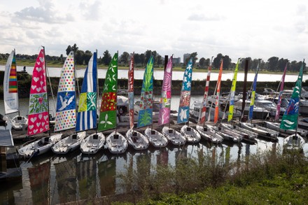The United Nations Culture Regatta Sailing #Art4globalgoals, Dusseldorf, Germany - 20 Aug 2021