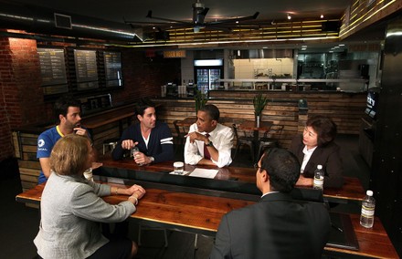 Obama Hosts Small Business Roundtable in Washington, District of Columbia, United States - 16 May 2012