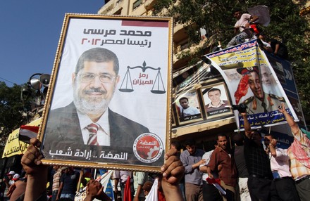 Egyptians Celebrate Victory of Mohammed Morsi in Presidential Election, Cairo, Egypt - 24 Jun 2012