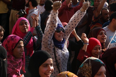 Egyptians Celebrate  Victory of Mohammed Morsi in  Presidential Election, Cairo, Egypt - 24 Jun 2012