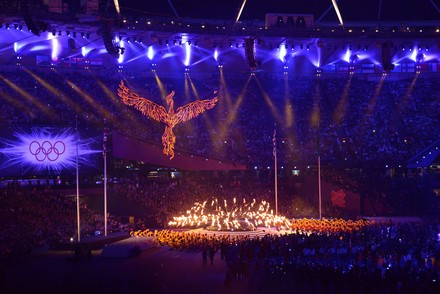 Olympic Flame Extinguished Closing Ceremony London Editorial Stock ...