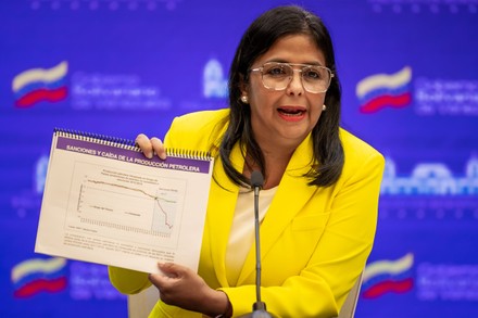 Venezuela presents 'evidence' to the ICC on the impact of US sanctions, Caracas - 24 Aug 2021