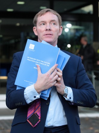 Chris Bryant holds The Leveson Inquiry, London, England - 29 Nov 2012