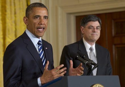 President Obama announces Jacob Lew to be his Tresury Secretary Nominee in Washington, District of Columbia, United States - 10 Jan 2013