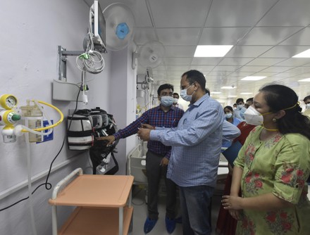 Delhi Health Minister Satyendar Jain inaugurates 'COVID-19 Rapid Response Centre' At Rajiv Gandhi Super Speciality Hospital, New Delhi, India - 25 Aug 2021