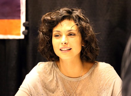 Actor Morena Baccarin Talks Fans During Editorial Stock Photo - Stock