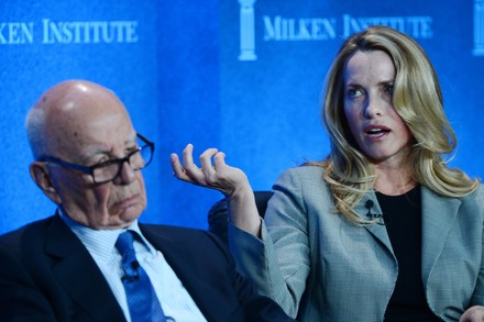 Rupert Murdoch and Laurene Powell Jobs join in  discussion on immigration strategy at the Milken Institute Global Conference in Beverly Hills, California, United States - 30 Apr 2013