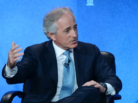 U.S. Senator Bob Corker joins in discussion on debt and the deficit at the Milken Institute Global Conference in Beverly Hills, California, United States - 30 Apr 2013