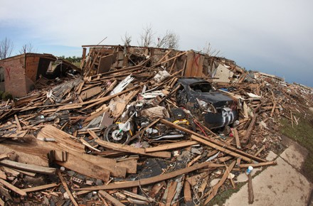 Path Destruction Seen Aftermath Series Tornadoes Editorial Stock Photo 