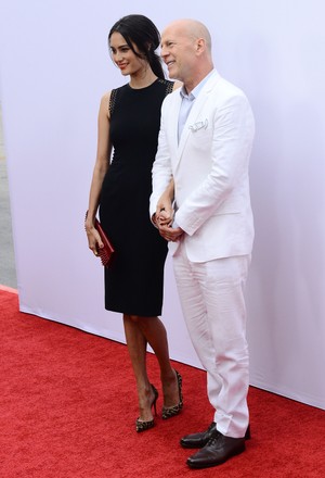 Cast Member Bruce Willis His Wife Editorial Stock Photo - Stock Image