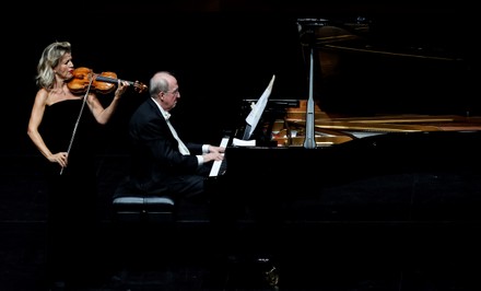 Anne-Sophie Mutter and Lambert Orkis perfrom at San Sebastian, Spain - 26 Aug 2021
