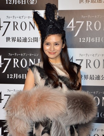Japanese actress Ko Shibasaki attends a world premiere for the film "47 RONIN" in Tokyo, Japan, on November 19, 2013.