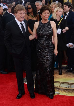 Actor Robert Redford His Wife Sibylle Editorial Stock Photo - Stock