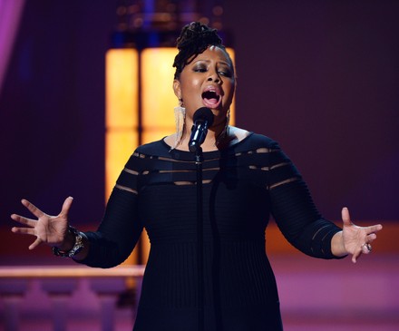 Singer Lalah Hathaway Performs Onstage During Editorial Stock Photo ...