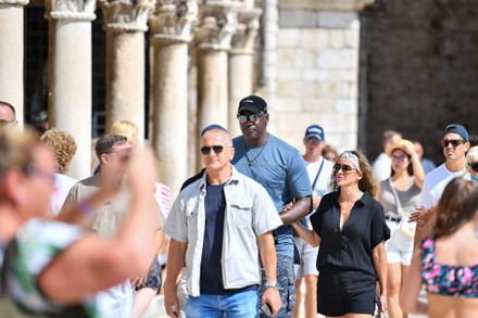 Michael Jordan and Yvette Prieto out for lunch, Dubrovnik, Croatia - 27 Aug 2021