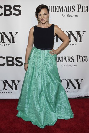 Georgia Stitt arrives on the red carpet at the 68th Tony Awards at Radio City Music Hall in New York City on June 8, 2014. The annual awards, which are presented by the American Theatre Wing, recognizes the achievements of Broadway theater.