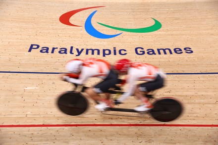 Tokyo 2020 Paralympics Track Cycling. Izu, Japan - 28 Aug 2021 Stock ...