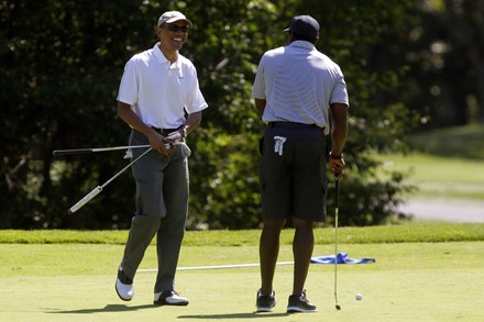 President Barack Obama at Farm Neck Golf Club, Oak Bluffs, Massachusetts, United States - 09 Aug 2014
