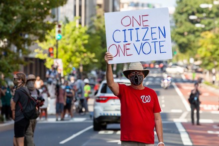 Nationwide march for voting rights, Downtown, Washington, USA - 28 Aug 2021