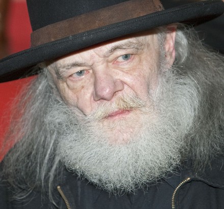 Musician Garth Hudson of "The Band" arrives on the Yellow Carpet where he will be inducted into the 2014 Canada's Walk of Fame during ceremonies at The Sony Centre for the Performing Arts in Toronto, Ontario October 18, 2014.