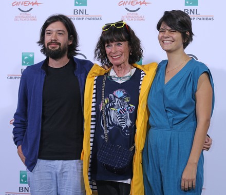 Israel Cardenas (L), Geraldine Chaplin (C) and Laura Amelia Guzman arrive at a photo call for the film "Dolares de Arena" during the 9th annual Rome International Film Festival in Rome on October 21, 2014.