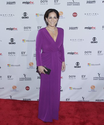 Gloria Pires arrives on the red carpet at the 2014 International Academy Of Television Arts & Sciences Emmy Awards at New York Hilton in New York City on November 24, 2014.