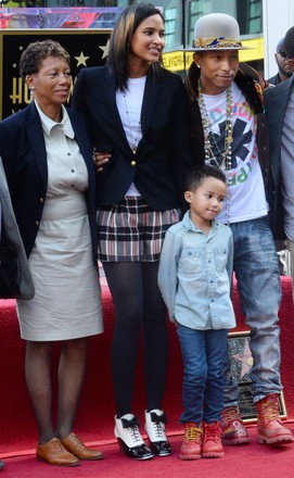 Pharrell Williams Fame Walk, Los Angeles, California, United States - 04 Dec 2014