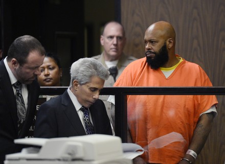 Marion "Suge" Knight pleads not guilty to charges of murder and attempted murder in Compton, California, United States - 03 Feb 2015
