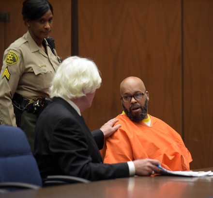 Marion 'Suge' Knight makes court apprearance in a motion to dismiss murder charges in Los Angeles, California, United States - 29 May 2015
