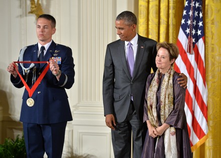 President Obama awards the 2014 National Medal of the Arts and National Humanities Medal in Washington, D.C, District of Columbia, United States - 10 Sep 2015