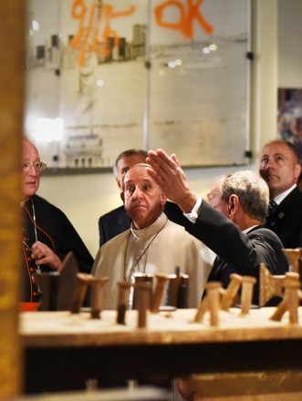 Pope Francis visits 9/11 Museum in New York, United States - 25 Sep 2015