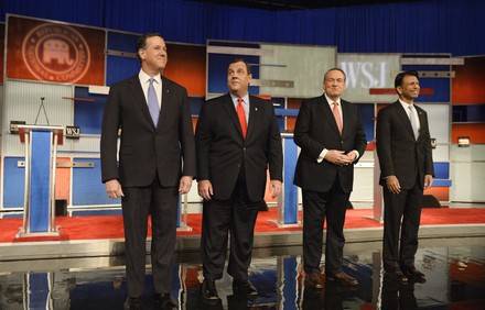 Republican Presidential hopefuls Santorum, Christie, Huckabee and Jindal Debate in Milwaukee, Wisconsin, United States - 10 Nov 2015