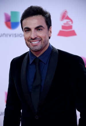 Gabriel Valenzuela arrives for the 16th Annual Latin Grammy Awards at the MGM Grand Garden Arena in Las Vegas, Nevada on November 19, 2015.