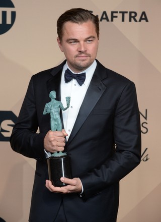 Actor Leonardo Dicaprio Winner Outstanding Performance Editorial Stock ...