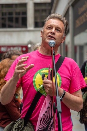 Protesters at Extinction Rebellion's The Impossible Tea Party in London, UK - 30 Aug 2021