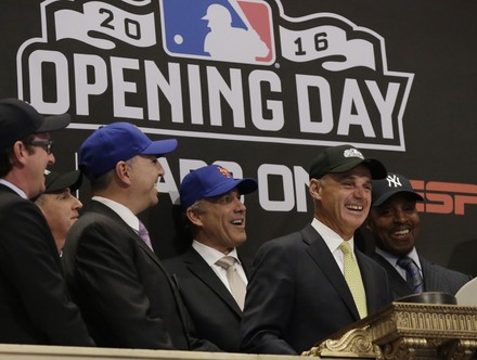 Commissioner of Baseball Rob Manfred at the NYSE, New York, United States - 04 Apr 2016