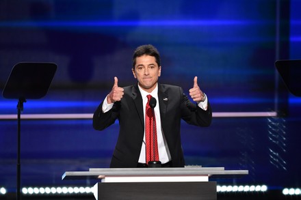 Actor Scott Baio speaks at the Republican National Convention in Cleveland, Ohio, United States - 18 Jul 2016